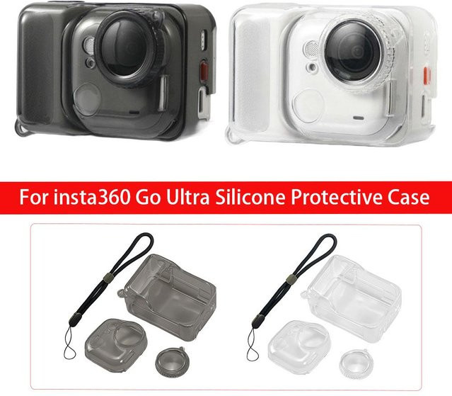 Instar Go Ultra TPU Kameratasche in Transparent, stoßfeste und kratzfeste Schutzhülle mit Objektivabdeckung für deine Action-Kamera - Bild 1