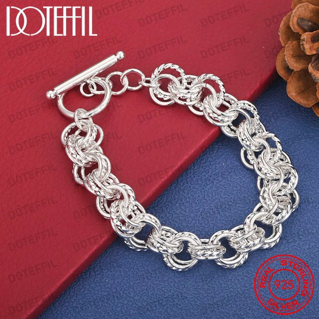 DOTEFFIL Armband 925 Silber, Gedreht, Damen - Bild 1