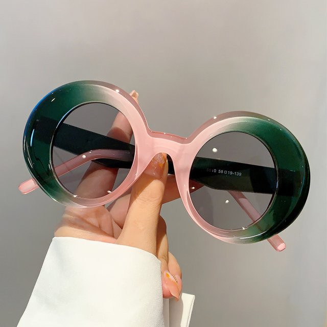 Kammpt Sonnenbrille, rund, Vollrand, Kunststoff, Damen - Bild 1