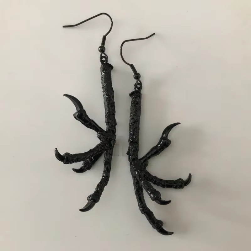 Ohrring Schwarz, Unisex - Bild 1