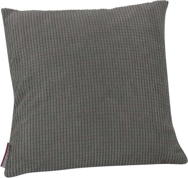 Kissen NEW WAVE in Silber und Grau aus Polyester, Breite: 50,0 cm, Höhe: 50,0 cm - Bild 1
