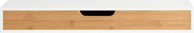 SoBuy Wandregal mit Schublade Modern in Holzfarbe, B/T/H: 59,99 x 24,51 x 8 cm - Bild 1