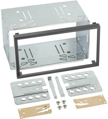ACV 381230-00 Autoradio Einbaublende DoppelDIN in Grau - Bild 1