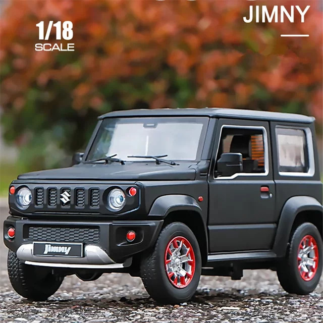 WELLY Geländewagen Modellauto 1:18 aus Metall mit Licht und Sound in Grün und Schwarz - Bild 1
