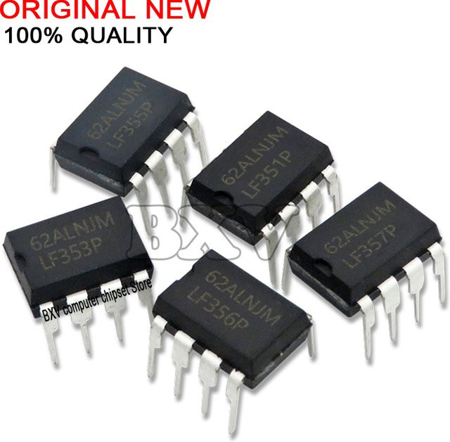 10 Stück LF353 LF351 LF355 LF356 LF357 LF398 DIP-8 Transistoren in Schwarz - Bild 1