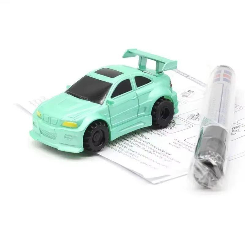Yiran toy 1 Elektrische Induktionslinie mit Mini-Zauberstift Kinderspielzeug Schiene zeichnen Auto DIY Zusammenbau Figur Autos Bunt / Mehrfarbig - Bild 2