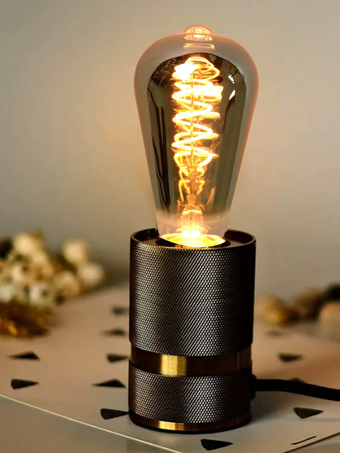 LIGHT HOUSE Edison Retro LED-Glühlampe mit E27-Schraubfassung, silbergraues Glas, 5 W, warmweiß - Bild 2