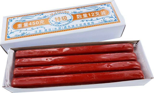 PHYHOO Premium Rote Siegelwachsstangen für Goldschmiede und Handwerk, 12 Stück, 450g - Bild 1