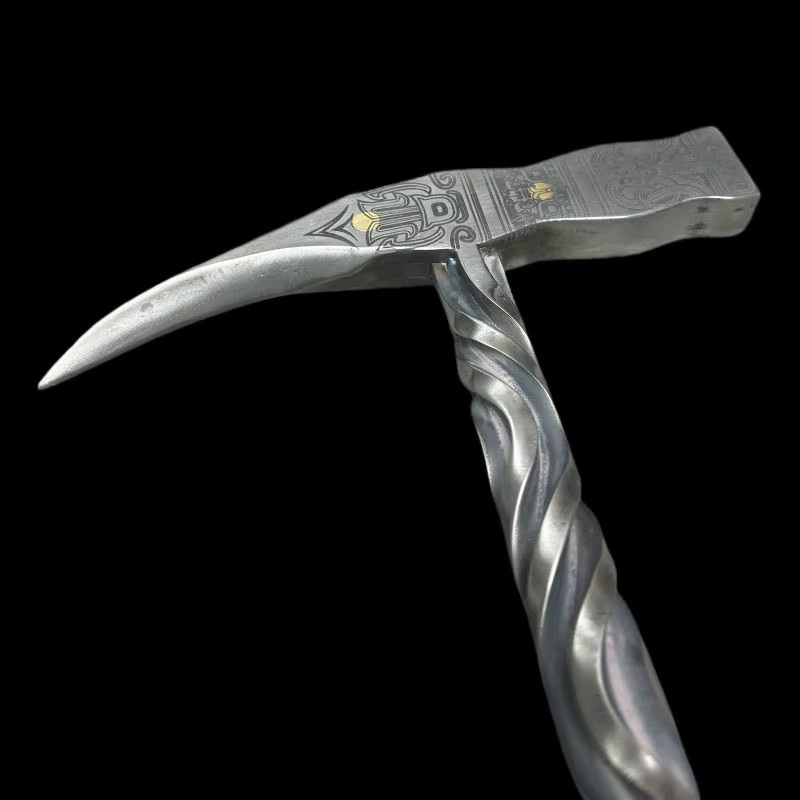 Longquan Multifunktionaler Twisting Hammer aus Chromstahl für Outdoor und Camping, Silber - Bild 2
