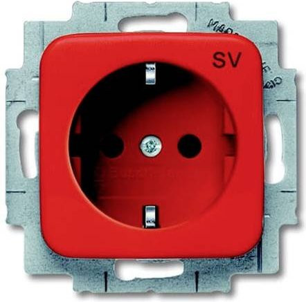 ABB Geräteeinsatz Steckdose IP20 in Reinorange und Orange - Bild 1