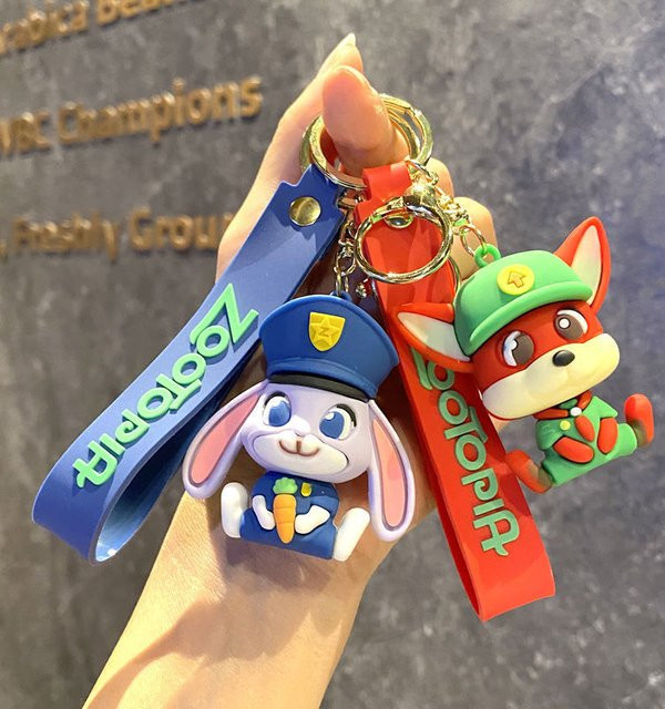 Potdemiel Zootopia Judy Nick Schlüsselanhänger, 2er Set, Zubehör - Bild 1