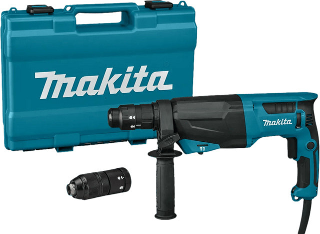 Makita Bohrhammer HR2670FT in Blau mit Netzbetrieb - Bild 1