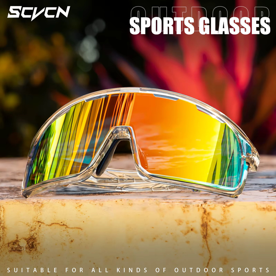 Scvcn Sonnenbrille Herren, Vollrand, Kunststoff, UV400 - Bild 3