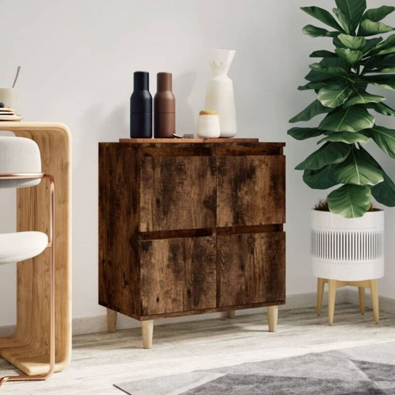 Vidaxl Sideboard aus Holzwerkstoff in Räuchereiche, B/T/H: 60 x 35 x 70 cm - Bild 1