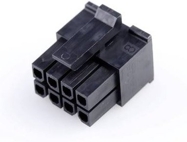 Molex Buchsengehäuse-Kabel Schwarz, 8-polig, Rastermaß: 3 mm - Bild 1