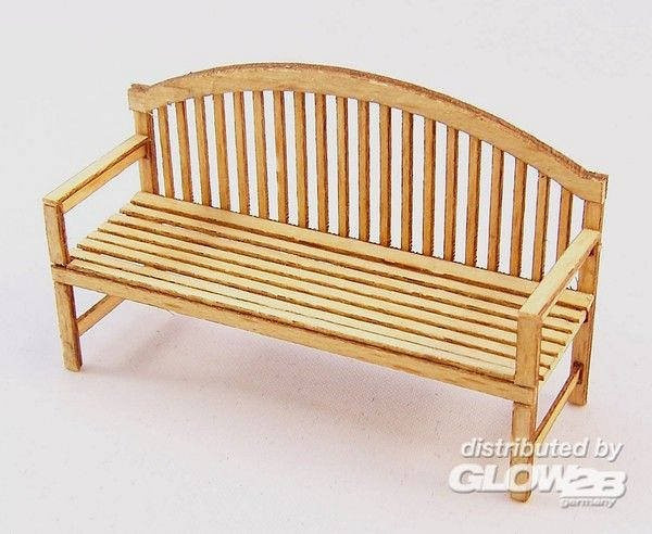 plusmodel Gartenbank, Holz, Natur / Holzfarben, 1:35 - Bild 1