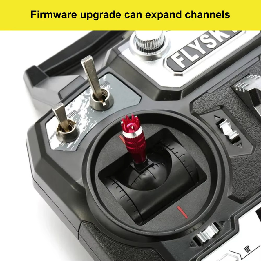 Flysky FS-i6X 2,4 GHz RC Sender mit iA6B iA10B Empfänger für RC FPV Racing Drone in Schwarz - Bild 4