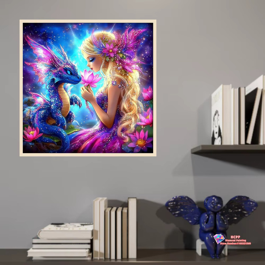 Potdemiel Dinosaurier Diamantmalerei Set 5D DIY Diamantstickerei in Multicolour zur Wanddekoration - Bild 2