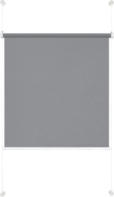 Ondeco Tageslicht Rollo Grau Klemmrollo ohne Bohren als Plissee Alternative B: 50 cm, H: 130 cm - Bild 1