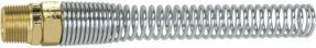 Riegler Starre Verschraubung mit Knickschutzfeder, G 3/8, Schlauch-Ø 8x6 mm, Messing, Silber, KSF3886ST - Bild 1