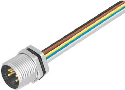 Weidmüller Sensor-Aktor-Einbausteckverbinder 7/8 Stecker Einbau, 4 Polzahl, Silber - Bild 1