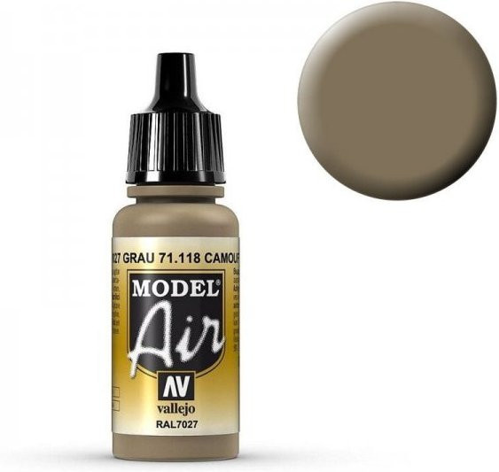 Vallejo Model Air Grey, 17 ml - Bild 1
