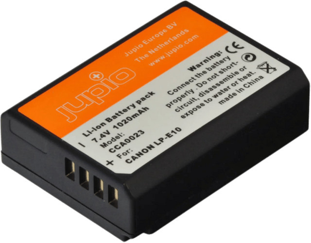 Jupio LP-E10 Akku in Schwarz mit 1020 mAh - Bild 1