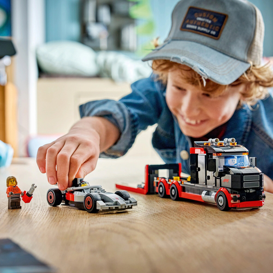 LEGO City 60493 F1 Truck mit Audi F1 Rennwagen ab 7 Jahren - Bild 4