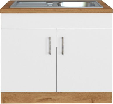 HELD MÖBEL Spülenzentrum Bologna in Weiss, B/H/T: 110 x 85 x 60 cm - Bild 1