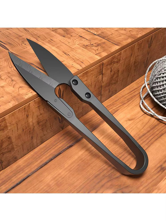 Kesoto Nähschere und Stickereischere in Schwarz aus Metall für Handwerk, Patchwork und Quilten - Bild 3