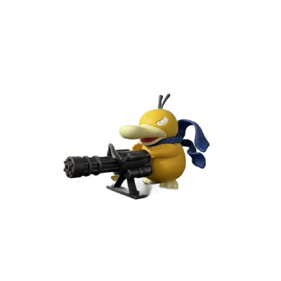 Bandai Pokémon Psyduck mit Gatling-Gewehr, Actionfigur, 9cm - Bild 3