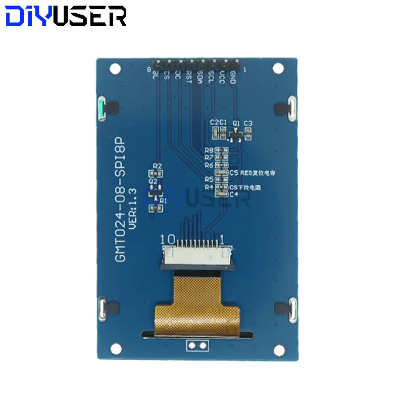 DIYUSER 2,4-Zoll TFT-LCD-Bildschirmmodul ST7789 SPI Farbdisplay für Raspberry Pi mit 240x320 Pixeln - Bild 2