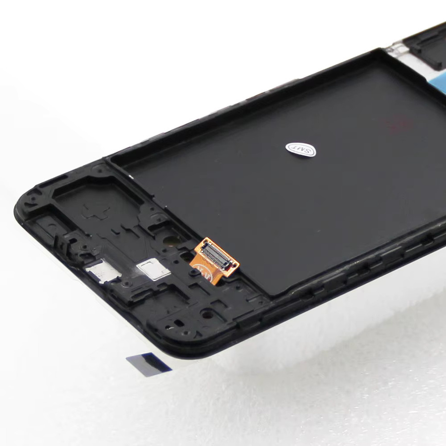Samsung A30S SM-A307FN/DS Ersatzdisplay mit 6,4 Zoll AMOLED-Touchscreen und Rahmen in Schwarz - Bild 4