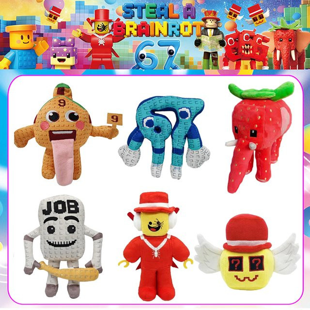 MINISO Steal a Brainrot Jandel, Plüschpuppe, Bunt / Mehrfarbig - Bild 1