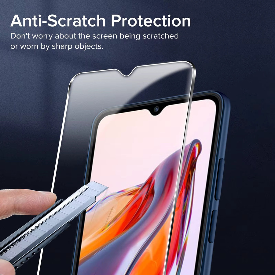 Xiaomi Redmi A3 Displayschutzfolie aus gehärtetem Glas, transparent, HD-Kristall, 9H kratzfest - Bild 2