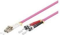 Microconnect Glasfaserkabel FIB412010-4 mit LC/UPC auf ST/UPC Steckern, Farbe: Violett, Länge: 10 m - Bild 1