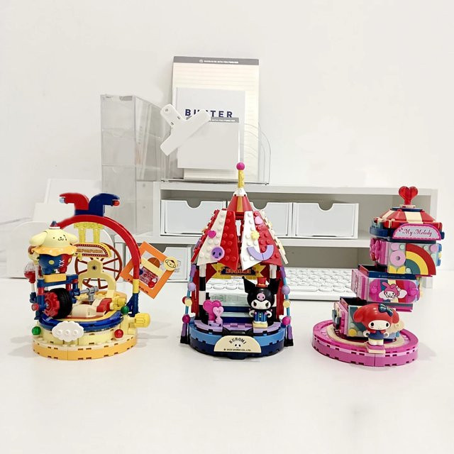Sanrio Magic Circus Bausteine, Kuromi Hello Kitty, Szenenmodelle - Bild 1