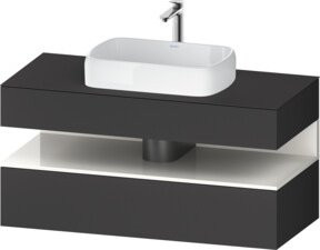 Duravit Waschtischunterschrank Qatego in Grau mit einer Schublade, B/T/H: 120 x 55 x 60 cm - Bild 1