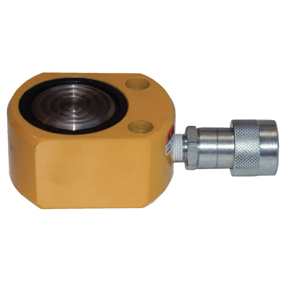 KS Tools Flach-Hydraulik-Zylinder 10 t in Gelb aus Stahl - Bild 2