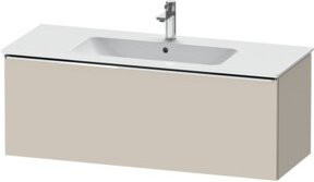 Duravit Waschtischunterschrank D-Neo wandhängend mit 1 Auszug in Taupe Matt, B: 121 cm, T: 46,2 cm, H: 44 cm - Bild 1