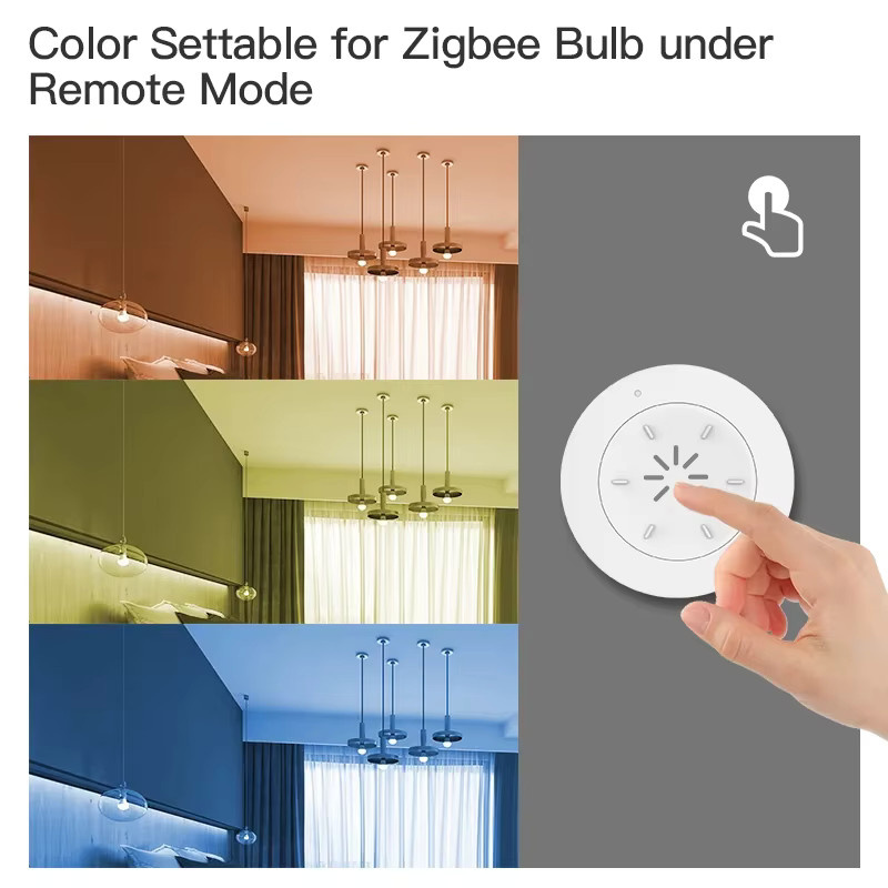 Tuya Smart Knob Scene Switch Weiß – Drahtloser ZigBee Schalter für Tuya, Smart Life, Alexa und App-Steuerung von Licht, Vorhängen und Schaltern - Bild 4