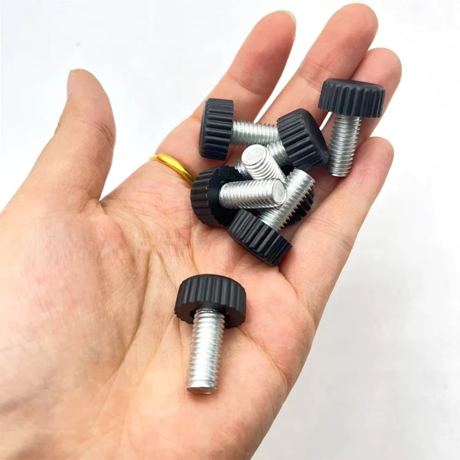 HACTIVOL Rändelschraube mit Rundkopf und Außengewinde in Schwarz aus Nylon - Bild 3