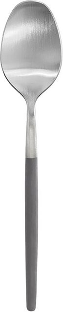 Blomus Teelöffel Maxime aus Edelstahl in Silber mit dunkelgrauem Griff, Länge: 15 cm - Bild 1