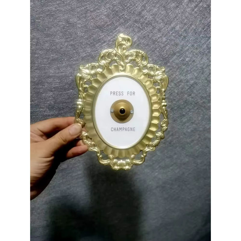Vintage Türklingel aus Metall in Gold für eine ästhetische Dekoration zum Aufhängen - Bild 5