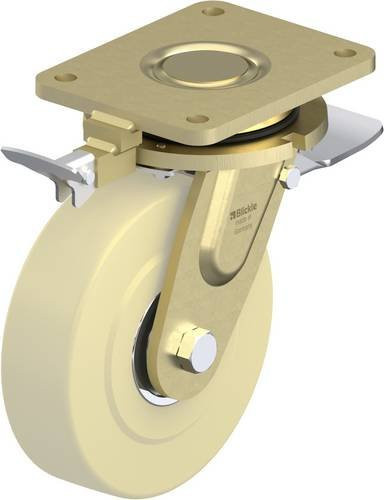 Blickle Lenkrolle LS-GSPO 200K-35-ST-RI4 mit Feststeller, Rad-Durchmesser: 200 mm, Tragfähigkeit: 3000 kg - Bild 1