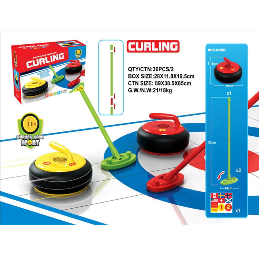 CONUSEA Curling Spielzeug Set, Elektrisch, mit Licht und Bällen - Bild 2
