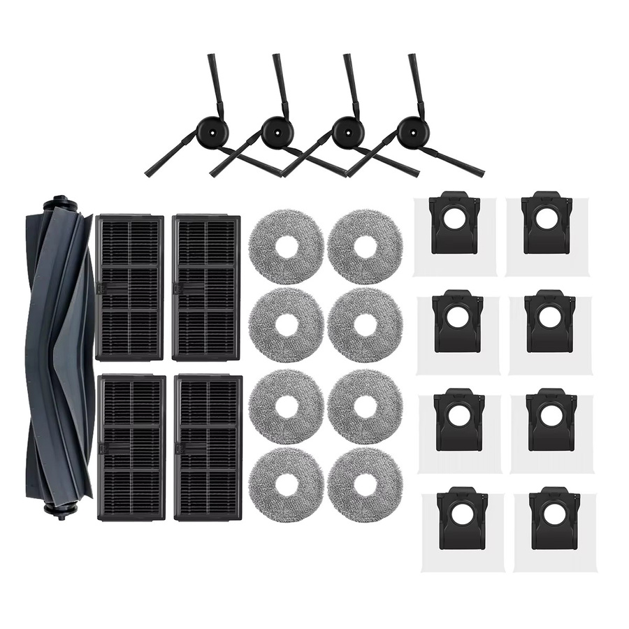 Dreame Zubehör-Set für L40 Ultra und X40 Ultra Roboterstaubsauger in Schwarz mit Staubbeuteln, Mopp, Hauptbürsten und HEPA-Filtern - Bild 5
