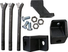 Wilo Konsole F3-14 Set mit 3 Winkeln für Inline- und Blockpumpen in Schwarz - Bild 1