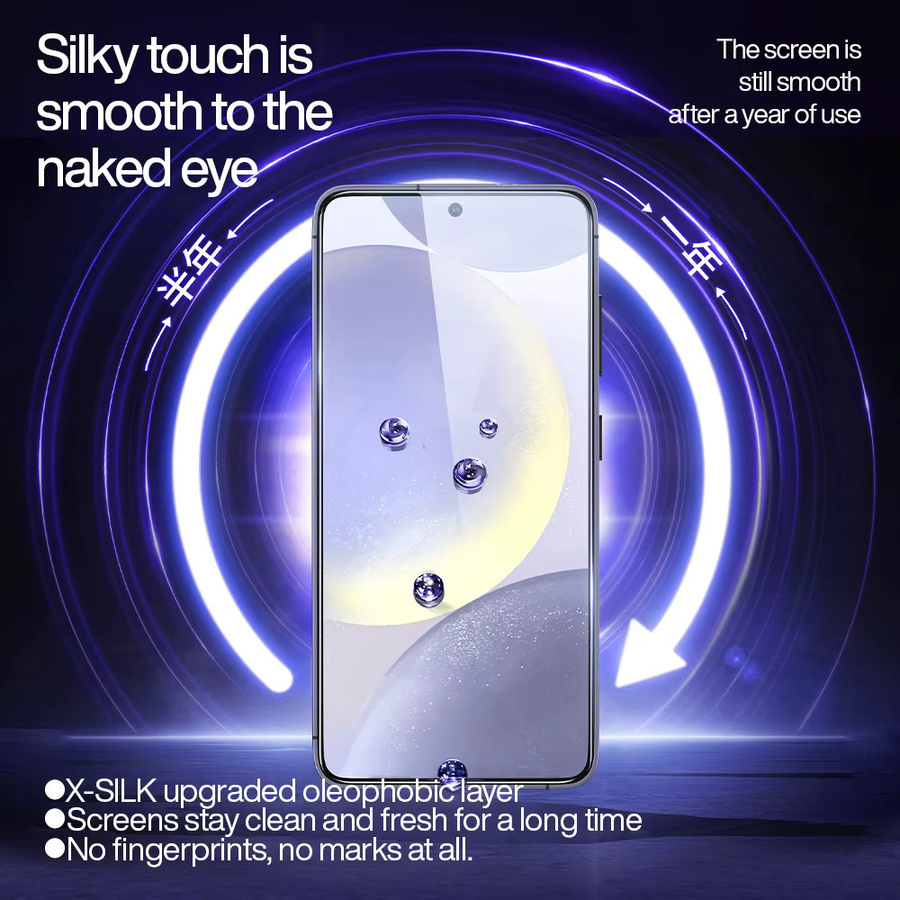 SmartDevil Staubfreie Hartglas-Folie für Samsung S26 Ultra, S25 und S24, HD Klarer Displayschutz, Transparent - Bild 2