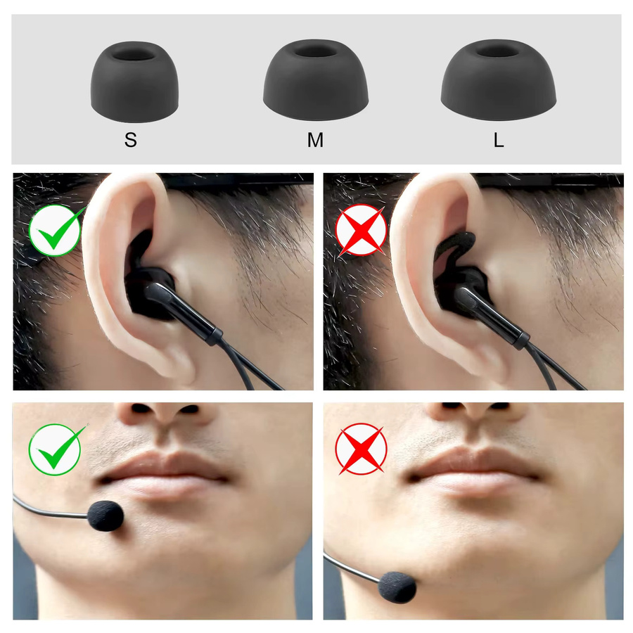 3er Set EJEAS V4C Plus Bluetooth In-Ear Kopfhörer mit Vollduplex-Funktion in Schwarz - Bild 5